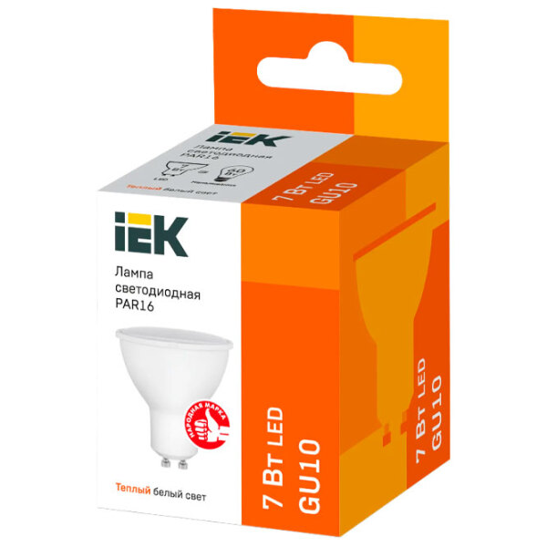 Bec LED IEK PAR16 LLE-PAR16-7-230-30-GU10 GU10 | 7 W | Yellow photo 2