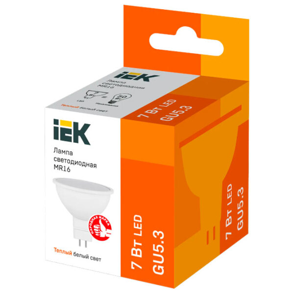 Bec LED IEK MR16 LLE-MR16-7-230-30-GU5 GU5.3 | 7 W | White photo 2
