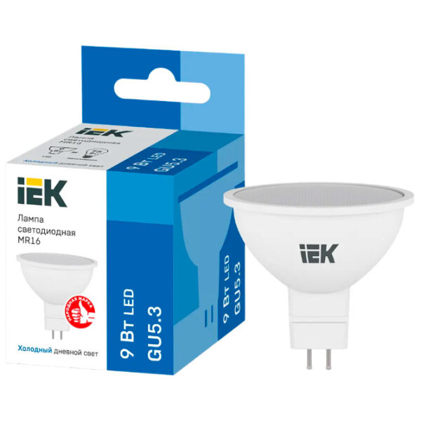 Bec LED IEK MR16 LLE-MR16-9-230-65-GU5 GU5.3 | 9 W | White photo 3