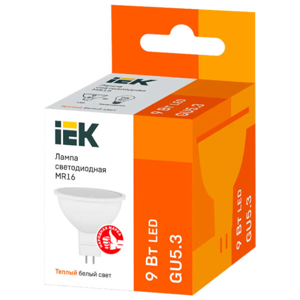 Bec LED IEK MR16 LLE-MR16-9-230-30-GU5 GU5.3 | 9 W | White photo 2
