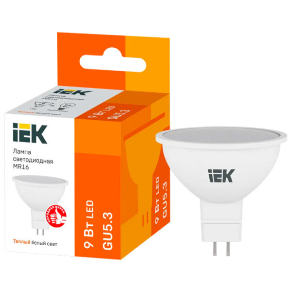 Bec LED IEK MR16 LLE-MR16-9-230-30-GU5 GU5.3 | 9 W | White photo 3
