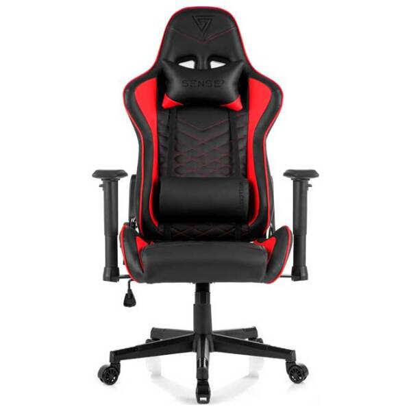 Scaun Gaming SENSE7 Spellcaster Black Red  photo 2