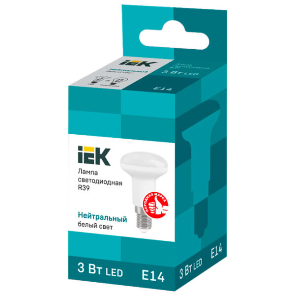 Bec LED IEK R39 LLE-R39-3-230-40-E14 E14 | 3 W | White photo 2