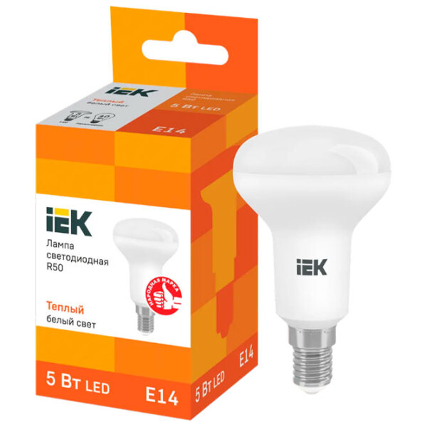 Bec LED IEK R50 LLE-R50-5-230-30-E14 E14 | 5 W | Yellow photo 3