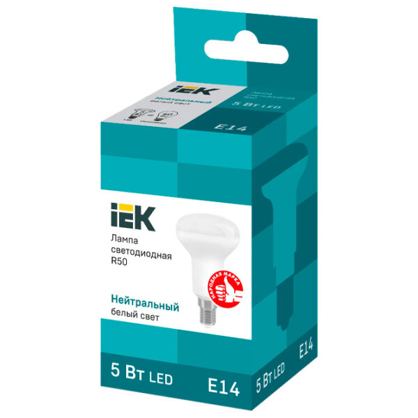 Лампочка светодиодная IEK R50 LLE-R50-5-230-40-E14 E14 | 5 Вт | White photo 2