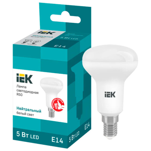 Лампочка светодиодная IEK R50 LLE-R50-5-230-40-E14 E14 | 5 Вт | White photo 3