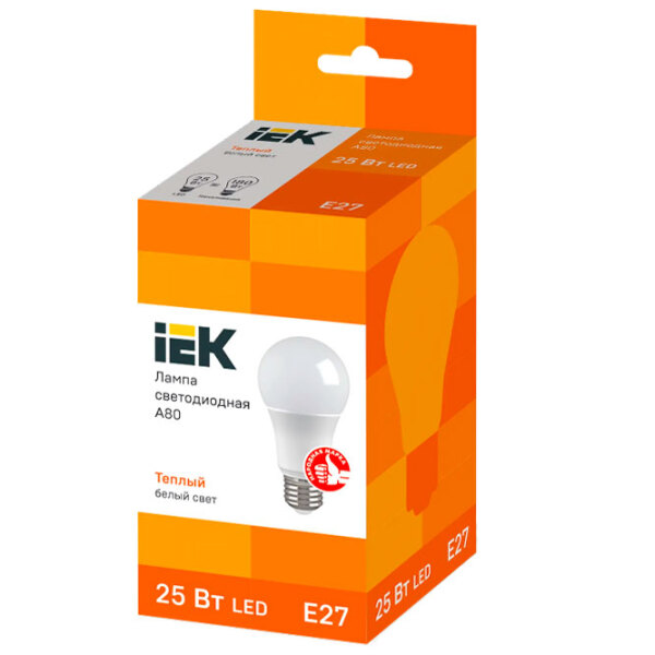 Bec LED IEK A80 LLE-A80-25-230-30-E27 E27 | 25 W | Yellow photo 2