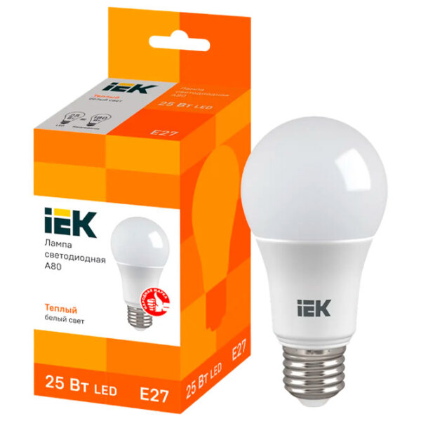 Bec LED IEK A80 LLE-A80-25-230-30-E27 E27 | 25 W | Yellow photo 3