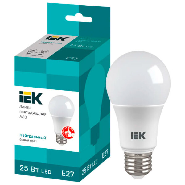 Лампочка светодиодная IEK A80 LLE-A80-25-230-40-E27 E27 | 25 Вт | White photo 3