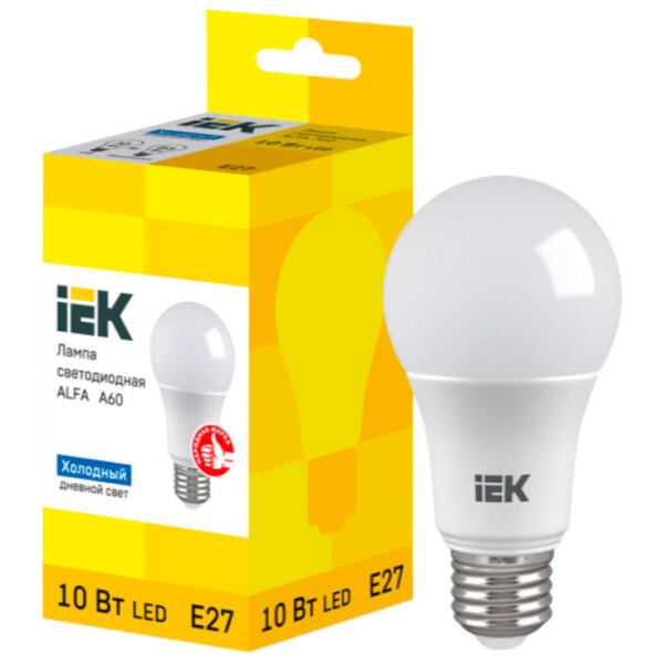 Bec LED IEK ALFA A60 LLA-A60-10-230-65-E27 E27 | 10 W | White photo 2