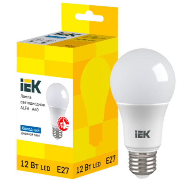 Bec LED IEK ALFA A60 LLA-A60-12-230-65-E27 E27 | 12 W | White photo 2