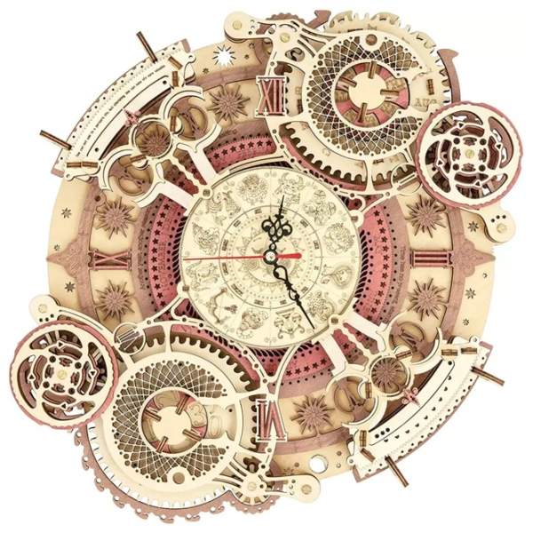 Puzzle 3D ROKR Zodiac Wall Clock (LC601) Numărul de piese: 168, V&acirc;rsta recomandată: 14+ photo 1