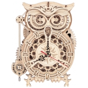 Puzzle 3D ROKR Owl Clock (LK503) Numărul de piese: 161, V&acirc;rsta recomandată: 14+