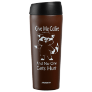 Термокружка Ardesto Coffee Time Raccoon Коричневый 450 мл