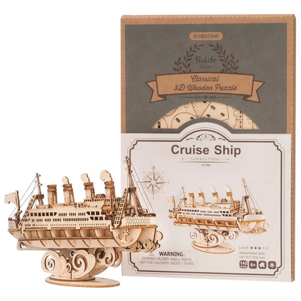 Puzzle 3D RoLife Cruise Ship (TG306) Numărul de piese: 145, V&acirc;rsta recomandată: 8+ photo 2