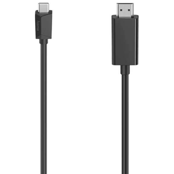 Кабель видео Hama 200718 HDMI/ USB Type-C Черный  photo 1
