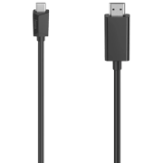 Кабель видео Hama 200718 HDMI/ USB Type-C Черный 