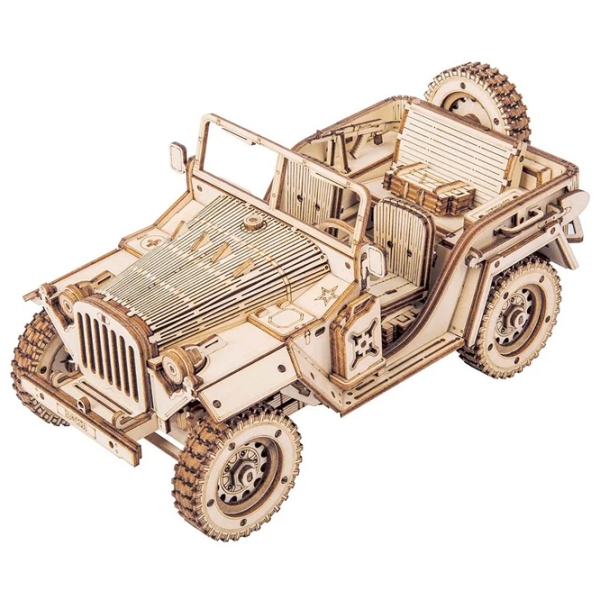 Puzzle 3D ROBOTIME Army Jeep (MC701) Numărul de piese: 369, V&acirc;rsta recomandată: 14+ photo 1