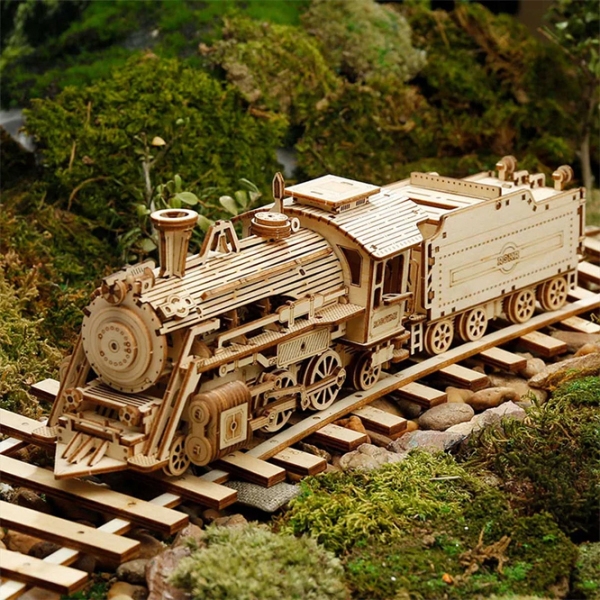 Puzzle 3D ROKR Prime Steam Express Train (MC501) Numărul de piese: 308, V&acirc;rsta recomandată: 14+ photo 3