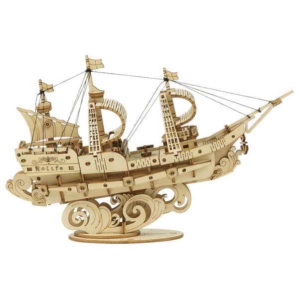 Puzzle 3D ROKR Sailing Ship (TG305) Numărul de piese: 118, V&acirc;rsta recomandată: 8+ photo 1