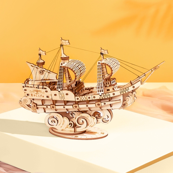 Puzzle 3D ROKR Sailing Ship (TG305) Numărul de piese: 118, V&acirc;rsta recomandată: 8+ photo 3
