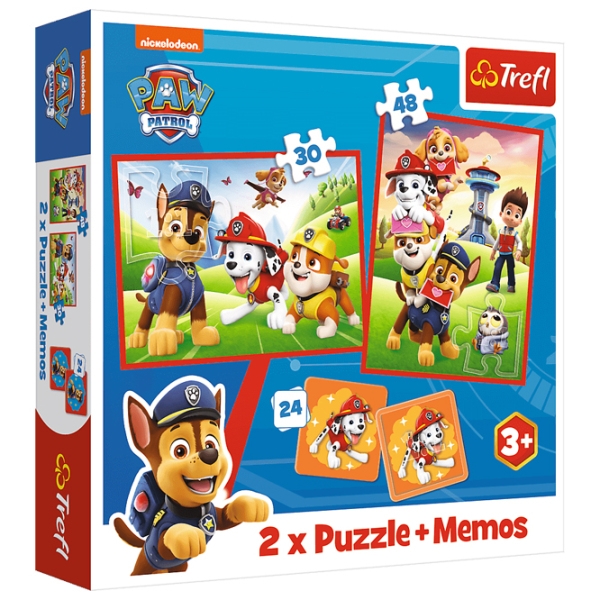 Puzzle 2D Trefl PAW Patrol team in action (93337) Numărul de piese: 78, V&acirc;rsta recomandată: 3+ photo 1