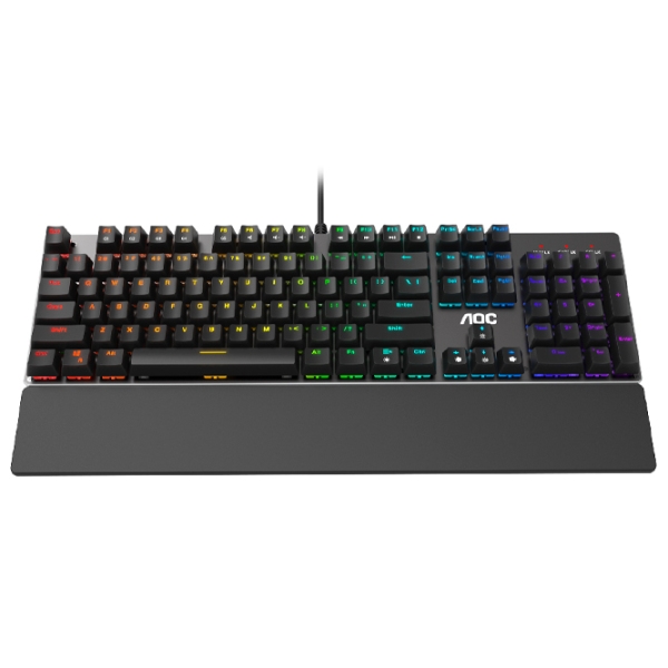 Tastatură AOC GK500 Black Gaming, Cu fir photo 2