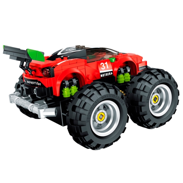 Конструктор с радиоуправлением XTech Off-Road Monster Truck Красный Количество деталей 188, 6+ photo 2