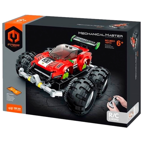 Конструктор с радиоуправлением XTech Off-Road Monster Truck Красный Количество деталей 188, 6+ photo 3