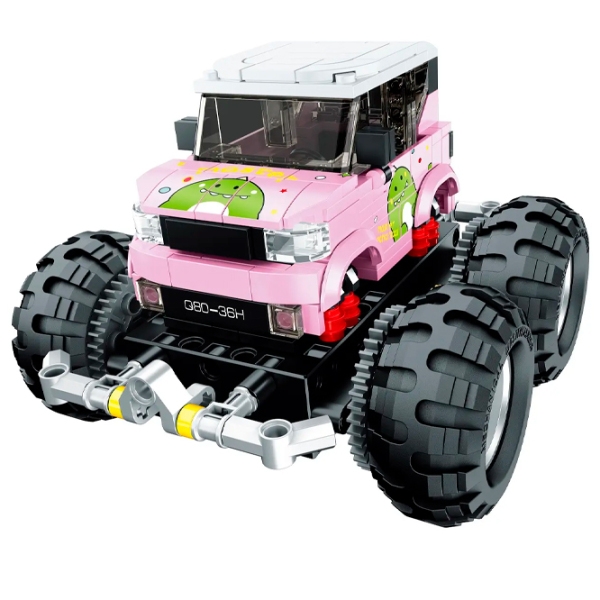 Конструктор с радиоуправлением XTech Off-Road Monster Truck Розовый Количество деталей 310, 6+ photo 1