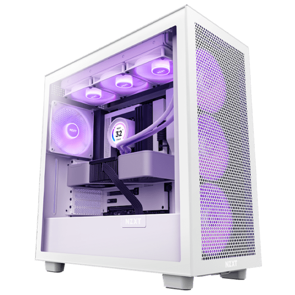 Корпус NZXT H7 Flow RGB Белый micro ATX photo 1