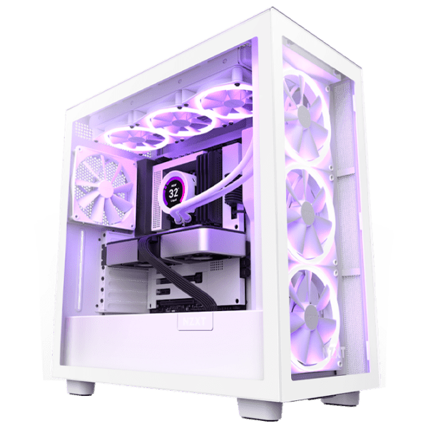 Корпус NZXT H7 Flow RGB Белый micro ATX photo 2