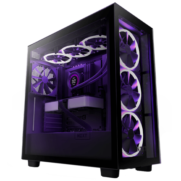 Корпус NZXT H7 Flow RGB Черный micro ATX photo 2