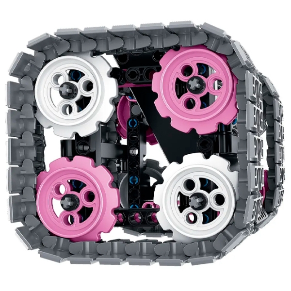Constructor cu telecomandă XTech 3 in 1 Robot Pink Numărul de piese 408, 6+ photo 3