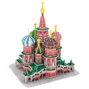 Пазл 3D CubicFun St. Basil's Cathedral (3C239h) Количество деталей: 92, Рекомендуемый возраст: 8+