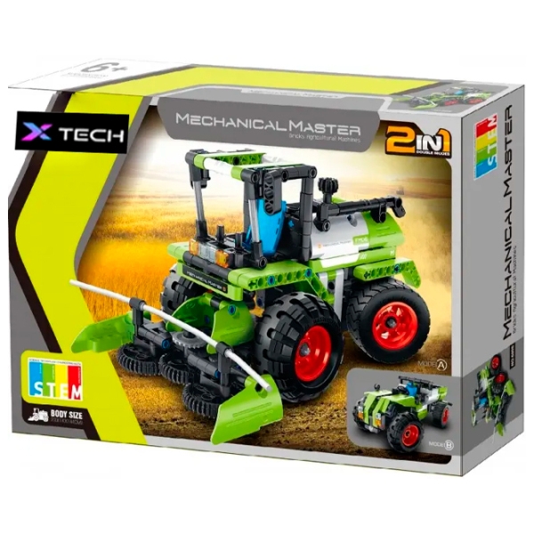 Конструктор XTech 2 in 1 Combine harvester & Pick up Truck Зеленый Количество деталей 336, 6+ photo 3