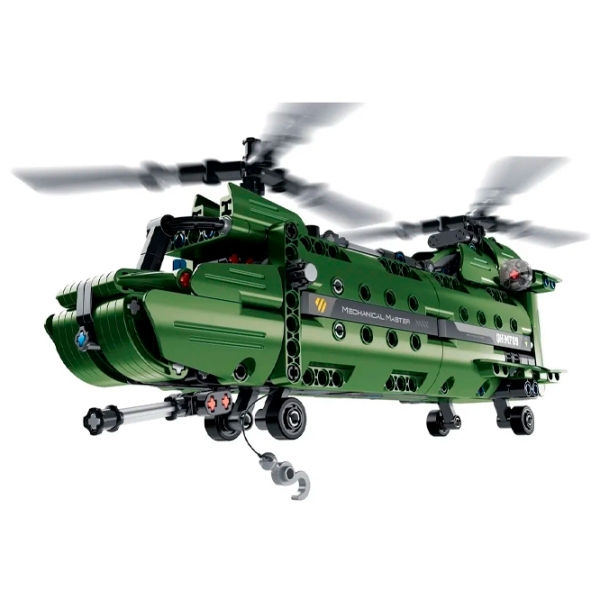 Конструктор XTech 2 in 1 Military Helicopter Зеленый Количество деталей 393, 6+ photo 1