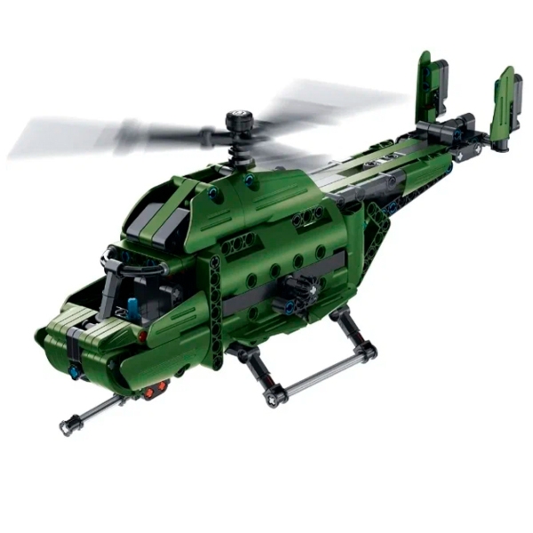 Конструктор XTech 2 in 1 Military Helicopter Зеленый Количество деталей 393, 6+ photo 2