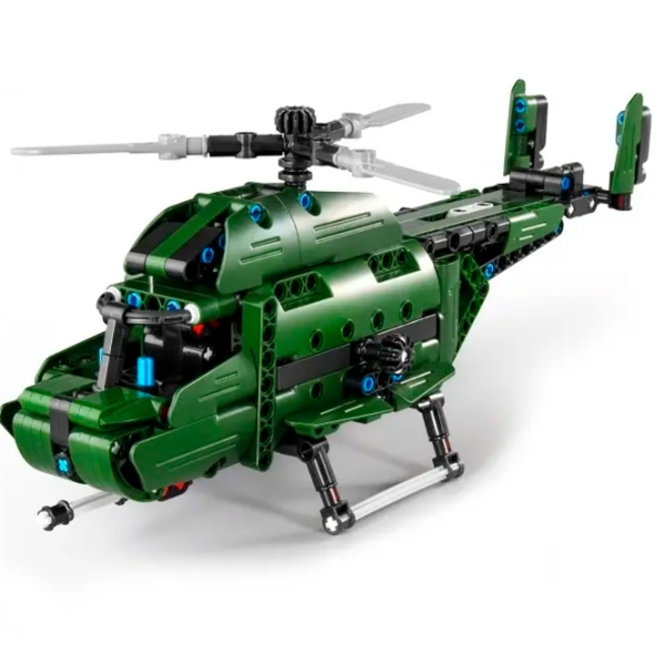 Конструктор XTech 2 in 1 Military Helicopter Зеленый Количество деталей 393, 6+ photo 4