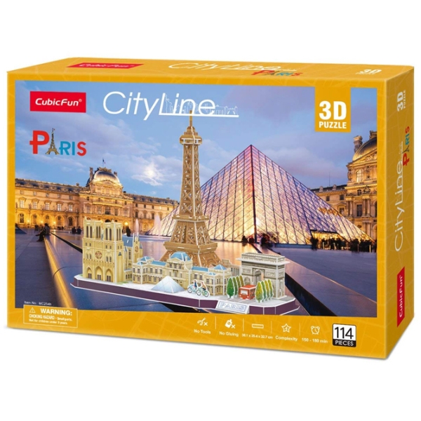 Пазл 3D CubicFun Paris (MC254h) Количество деталей: 114, Рекомендуемый возраст: 6+ photo 3