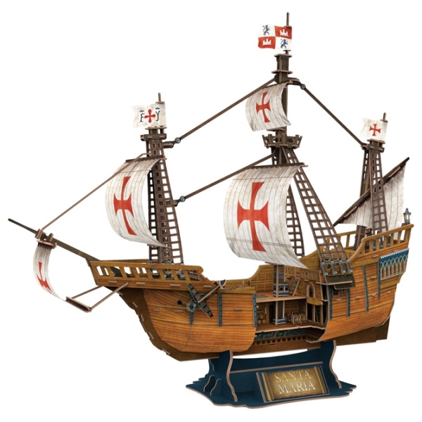 Пазл 3D CubicFun Santa Maria (T4038h) Количество деталей: 82, Рекомендуемый возраст: 6+ photo 1