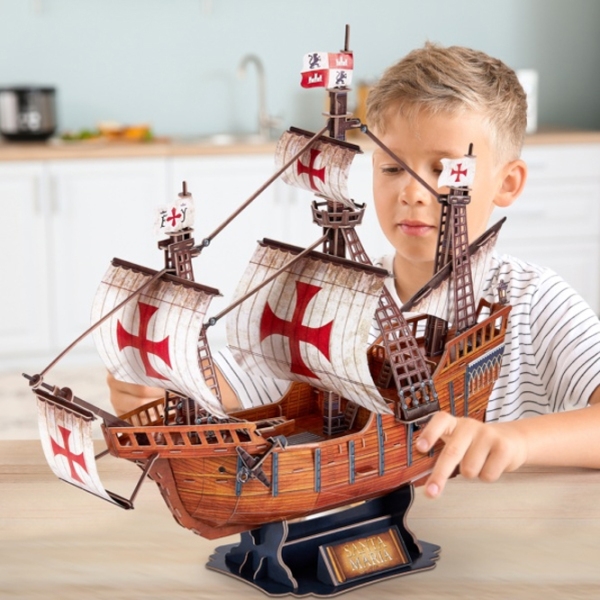 Пазл 3D CubicFun Santa Maria (T4038h) Количество деталей: 82, Рекомендуемый возраст: 6+ photo 3
