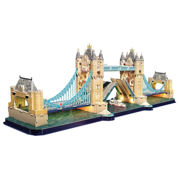 Пазл 3D CubicFun Tower Bridge LED (L531h) Количество деталей: 222, Рекомендуемый возраст: 10+ photo 1