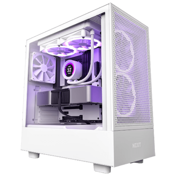 Carcasă NZXT H5 Flow White micro ATX photo 1