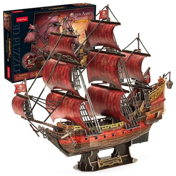 Пазл 3D CubicFun Queen Annes Revenge (T4040h) Количество деталей: 391, Рекомендуемый возраст: 10+ photo 2