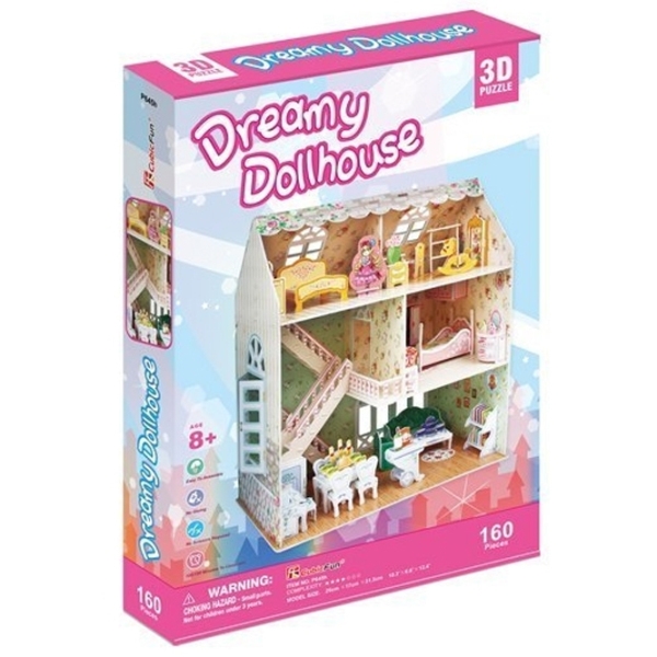 Пазл 3D CubicFun Dreamy Dollhouse (P645h) Количество деталей: 160, Рекомендуемый возраст: 8+ photo 3
