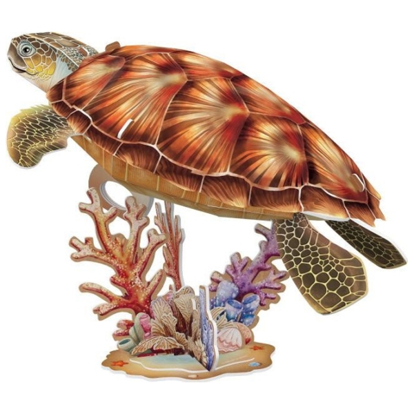 Пазл 3D CubicFun Sea Turtle (DS1080h) Количество деталей: 31, Рекомендуемый возраст: 8+ photo 1