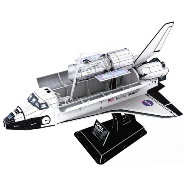 Пазл 3D CubicFun Space Shuttle Discovery (DS1057h) Количество деталей: 126, Рекомендуемый возраст: 8+ photo 1