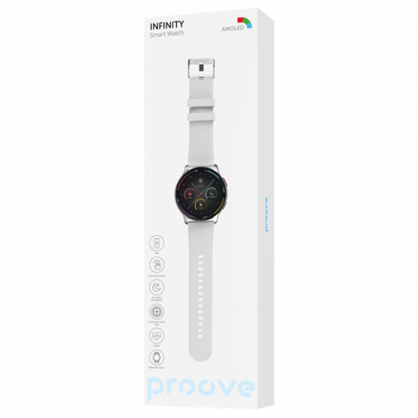 Умные часы Proove Infinity Серебристый 1.43" | | Цинковый сплав, ABS пластик/ Силикон
| SWIF00000006 photo 6