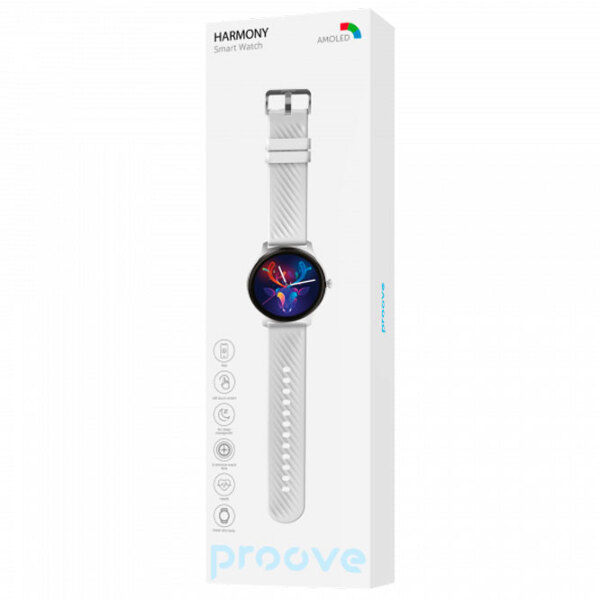 Умные часы Proove Harmony Серебристый 1.43" | | Цинковый сплав, ABS пластик/ Силикон
| SWHM00000006 photo 4